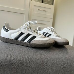 Adidas Samba White and Black Sneakers